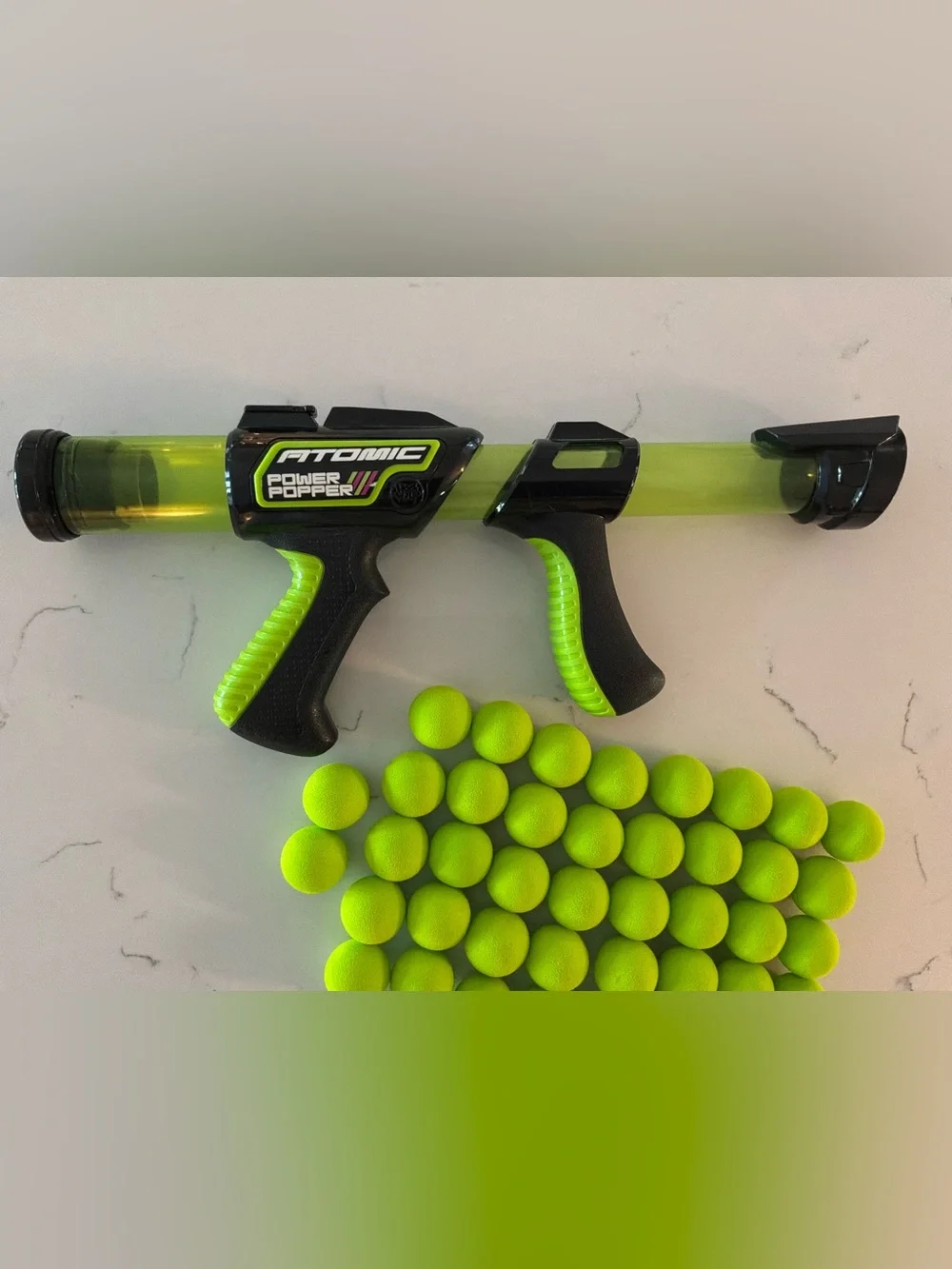 Power Popper Kids Foam Ball Blaster - Neon Green
